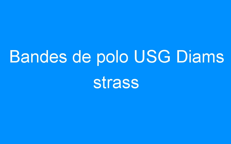 Bandes de polo USG Diams strass