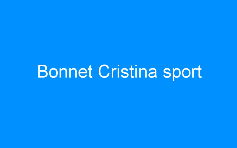 Bonnet Cristina sport