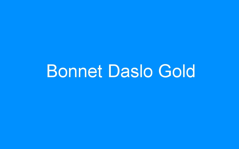 Bonnet Daslo Gold