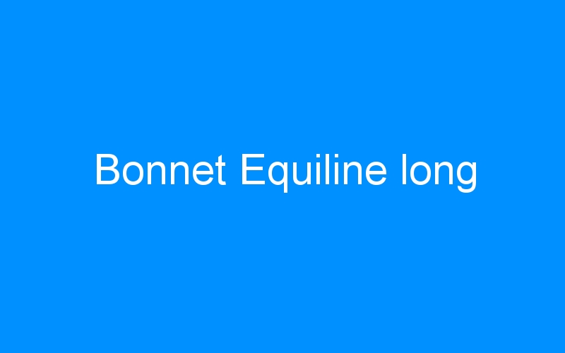 You are currently viewing Bonnet Equiline long