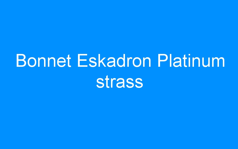 You are currently viewing Bonnet Eskadron Platinum strass