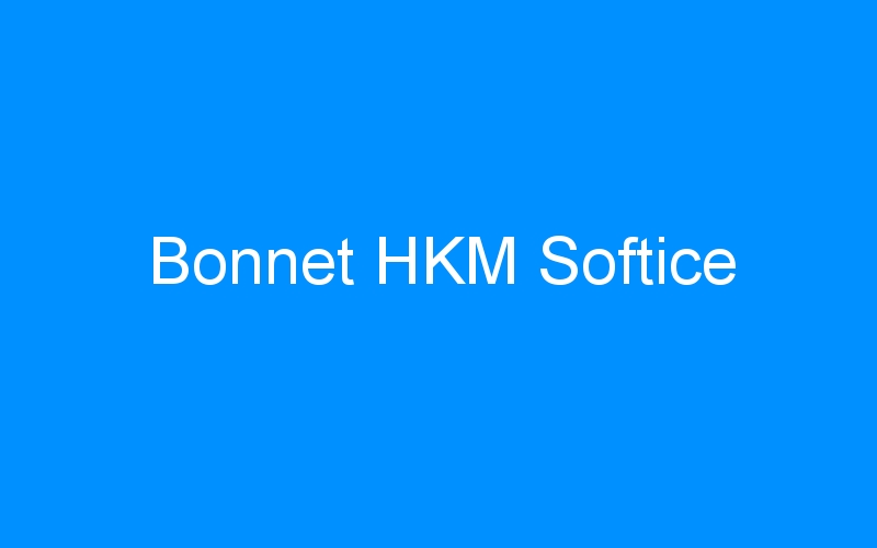 You are currently viewing Bonnet HKM Softice