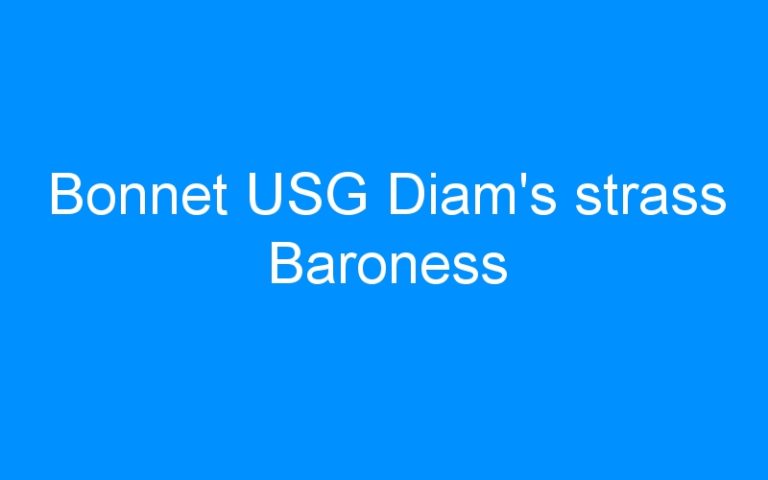Bonnet USG Diam’s strass Baroness