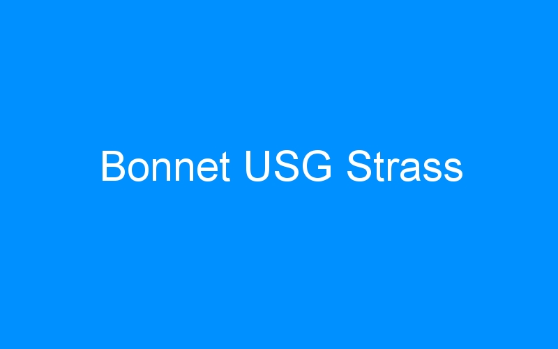 You are currently viewing Bonnet USG Strass