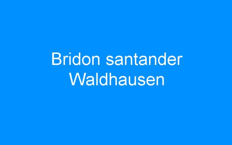 Lire la suite à propos de l’article Bridon santander Waldhausen