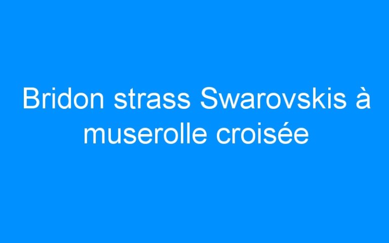 Lire la suite à propos de l’article Bridon strass Swarovskis à muserolle croisée
