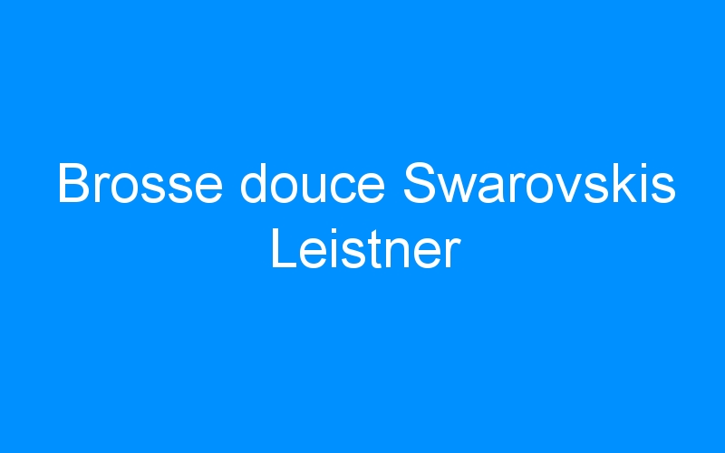 You are currently viewing Brosse douce Swarovskis Leistner