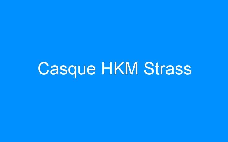You are currently viewing Casque HKM Strass