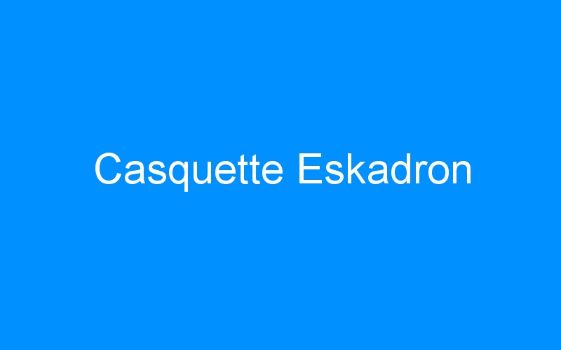 You are currently viewing Casquette Eskadron