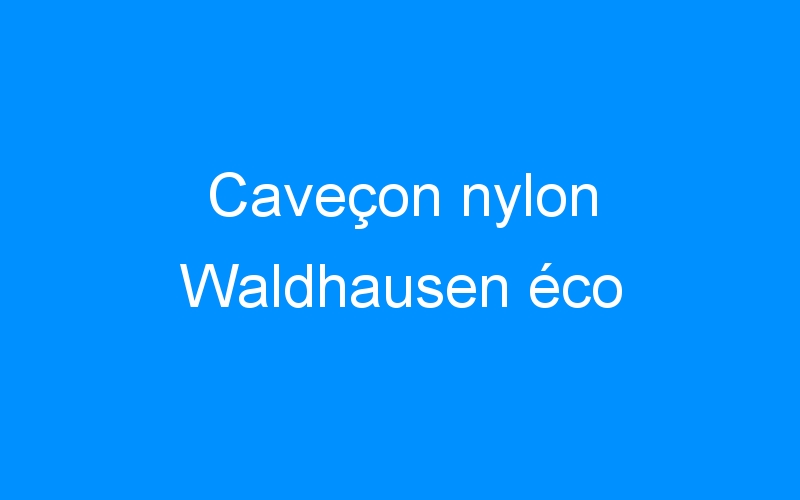 You are currently viewing Caveçon nylon Waldhausen éco