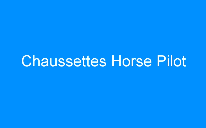 Chaussettes Horse Pilot