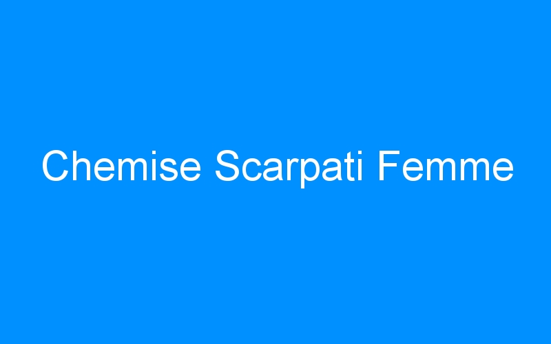 You are currently viewing Chemise Scarpati Femme