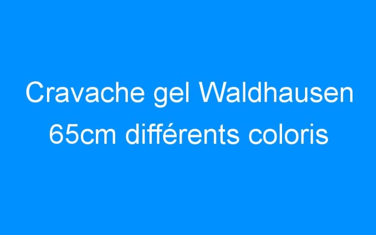Lire la suite à propos de l’article Cravache gel Waldhausen 65cm différents coloris