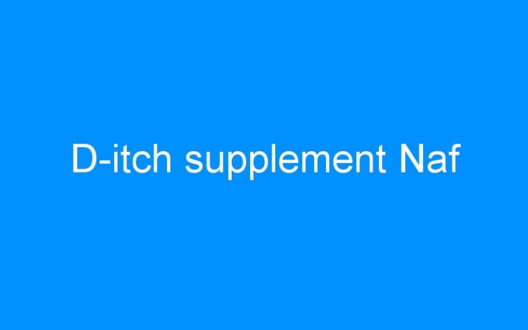 D-itch supplement Naf