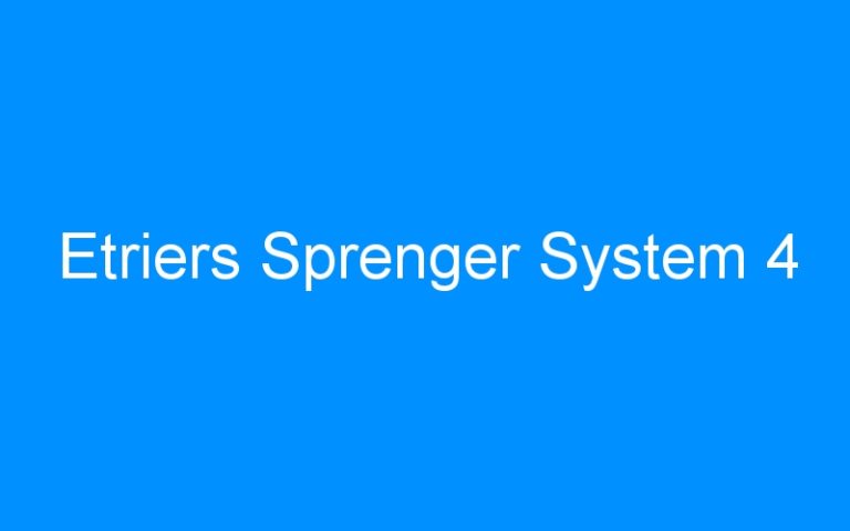 Etriers Sprenger System 4
