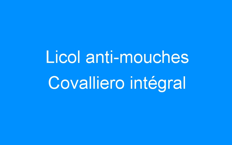 Licol anti-mouches Covalliero intégral