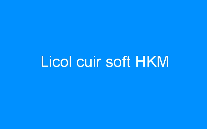You are currently viewing Licol cuir soft HKM