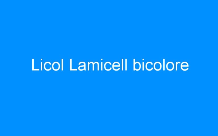 Licol Lamicell bicolore
