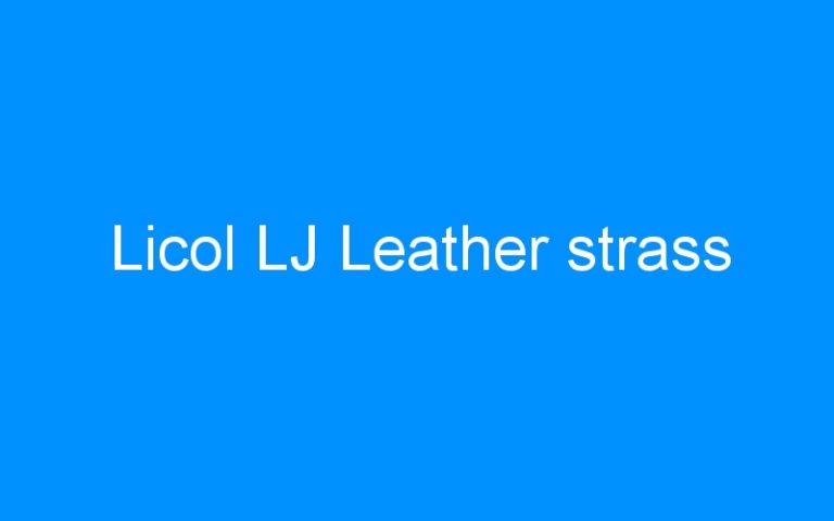 Licol LJ Leather strass