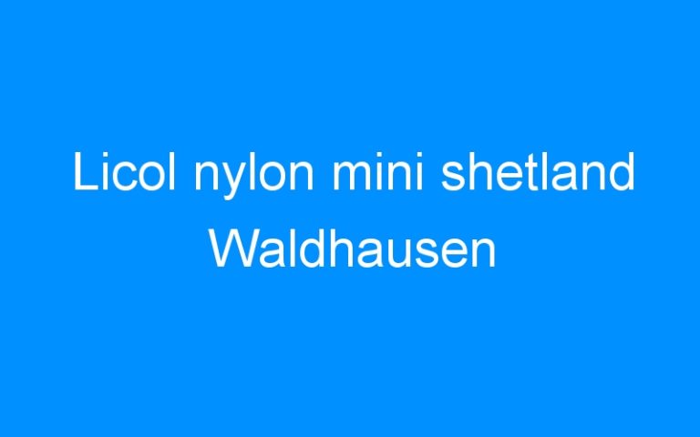 Lire la suite à propos de l’article Licol nylon mini shetland Waldhausen