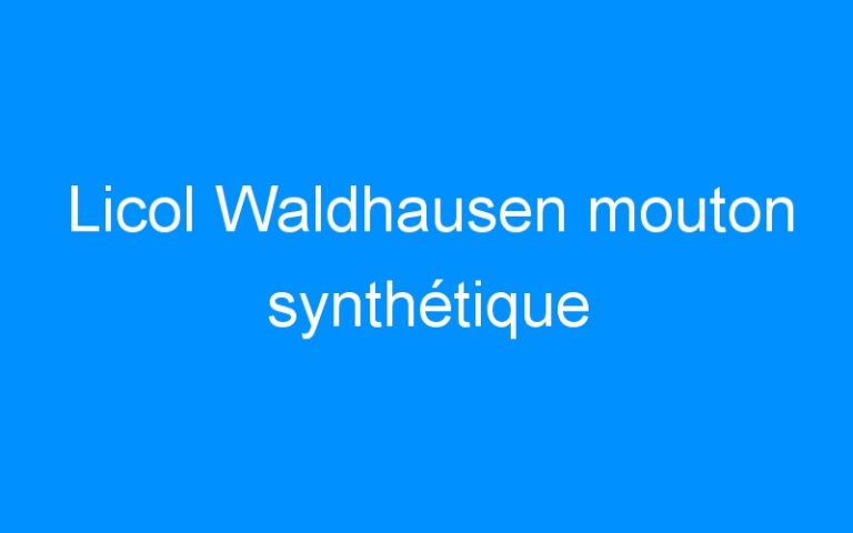 Licol Waldhausen mouton synthétique