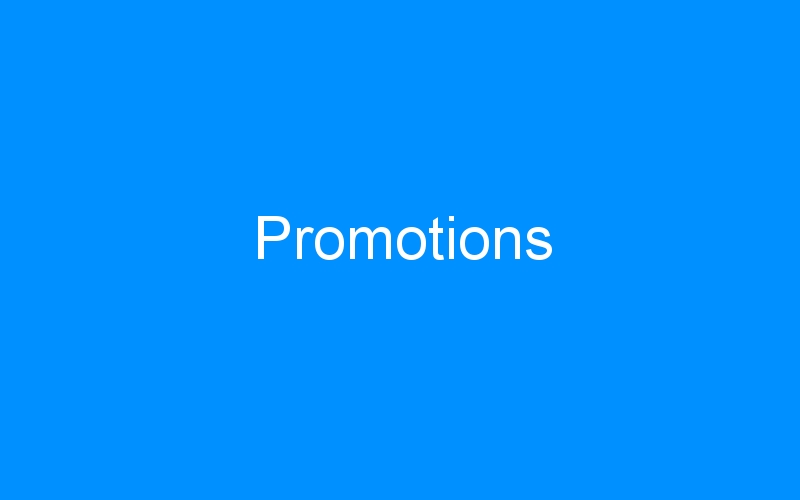You are currently viewing Promotions