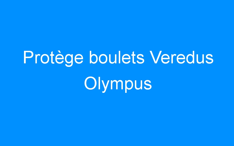 You are currently viewing Protège boulets Veredus Olympus