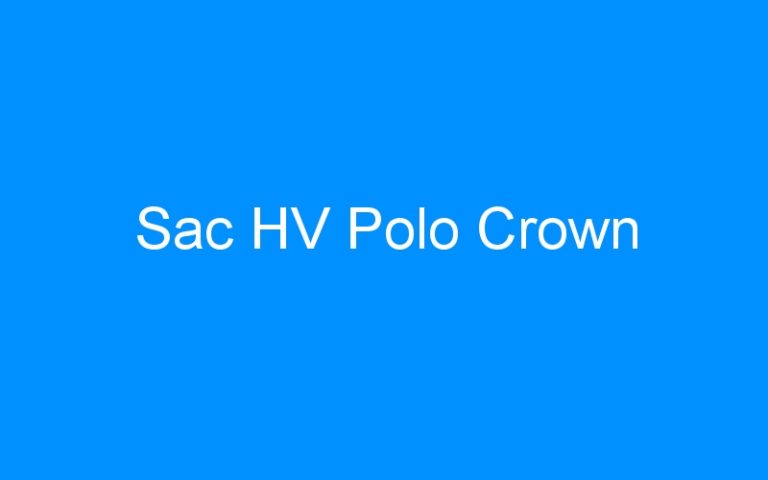 Lire la suite à propos de l’article Sac HV Polo Crown