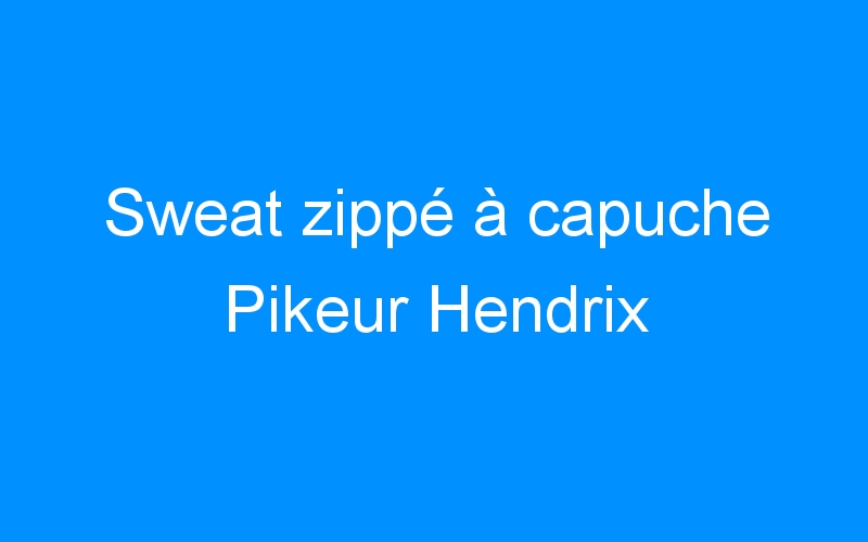 You are currently viewing Sweat zippé à capuche Pikeur Hendrix